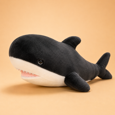 Peluche Requin Noir - 50 Cm