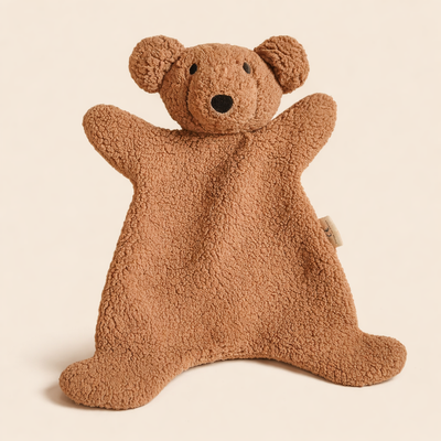 Doudou Ours Plat Marron