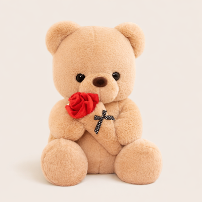 Ours en Peluche avec des Roses