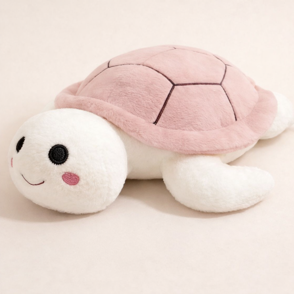 Peluche Tortue Mère Et Bébé – Set De 2 Animaux En Peluche – Oreiller Décoratif 23 Et 32 Cm