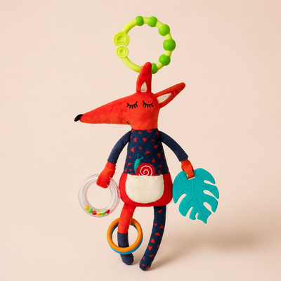 Doudou Hochet Renard Suspendue