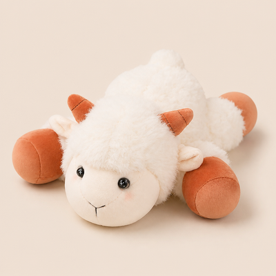 Doudou Mouton Couché - Doux et Mignon
