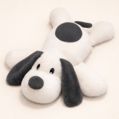 Doudou Chien Gris et Blanc