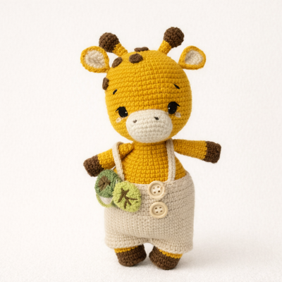 Doudou Girafe Orange Adorable - vue 2