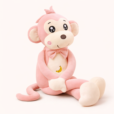 Doudou Singe Rose