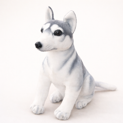 Grande Peluche Chien Husky