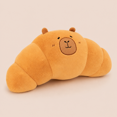 Grosse Peluche Capybara Croissant