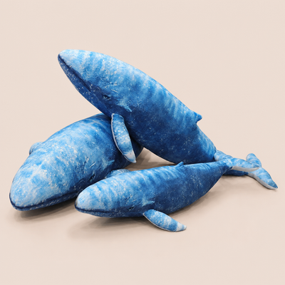 Peluche Baleine Bleue Réaliste