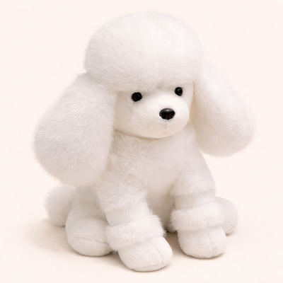 Peluche Caniche Blanc