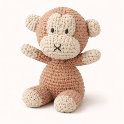Peluche Crochet Singe