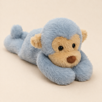 Peluche Singe Bleu