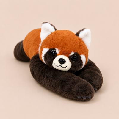 Panda Roux Lestée en Peluche