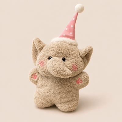 Petite Peluche Éléphant D'anniversaire