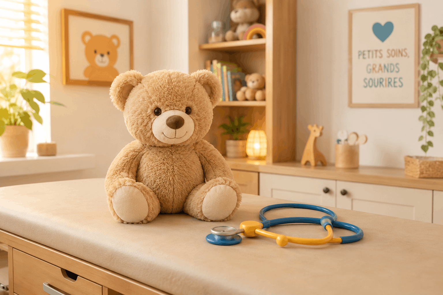 Aider un enfant qui a peur du médecin : préparer la visite avec sa peluche