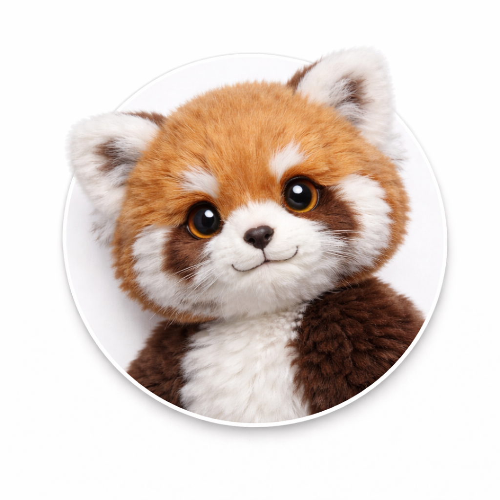 Peluche Panda Roux