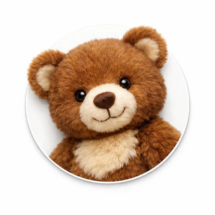Peluche ours brun assise et toute douce, vignette de la collection ours en peluche