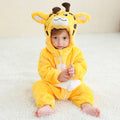 Kigurumi girafe enfant doux en flanelle