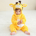 Kigurumi girafe enfant doux en flanelle