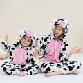 Combi pyjama vache enfant en flanelle