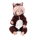 Combi pyjama écureuil enfant en flanelle