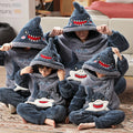 Pyjama moumoute requin mignon à capuche