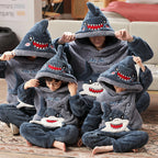 Pyjama moumoute requin mignon à capuche