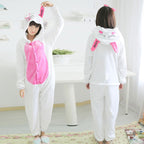 Pyjama une pièce lapin à cœurs adulte