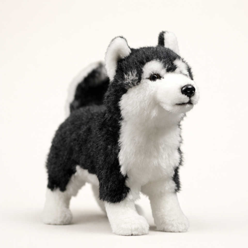 Peluche Husky Realiste
