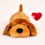 Peluche Chien avec Coeur Qui Bat