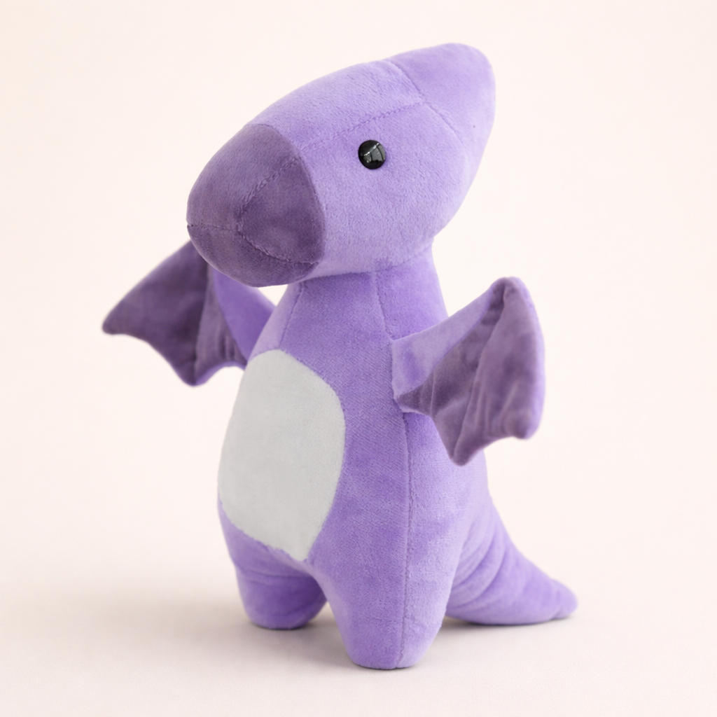 Doudou Dinosaure Violet