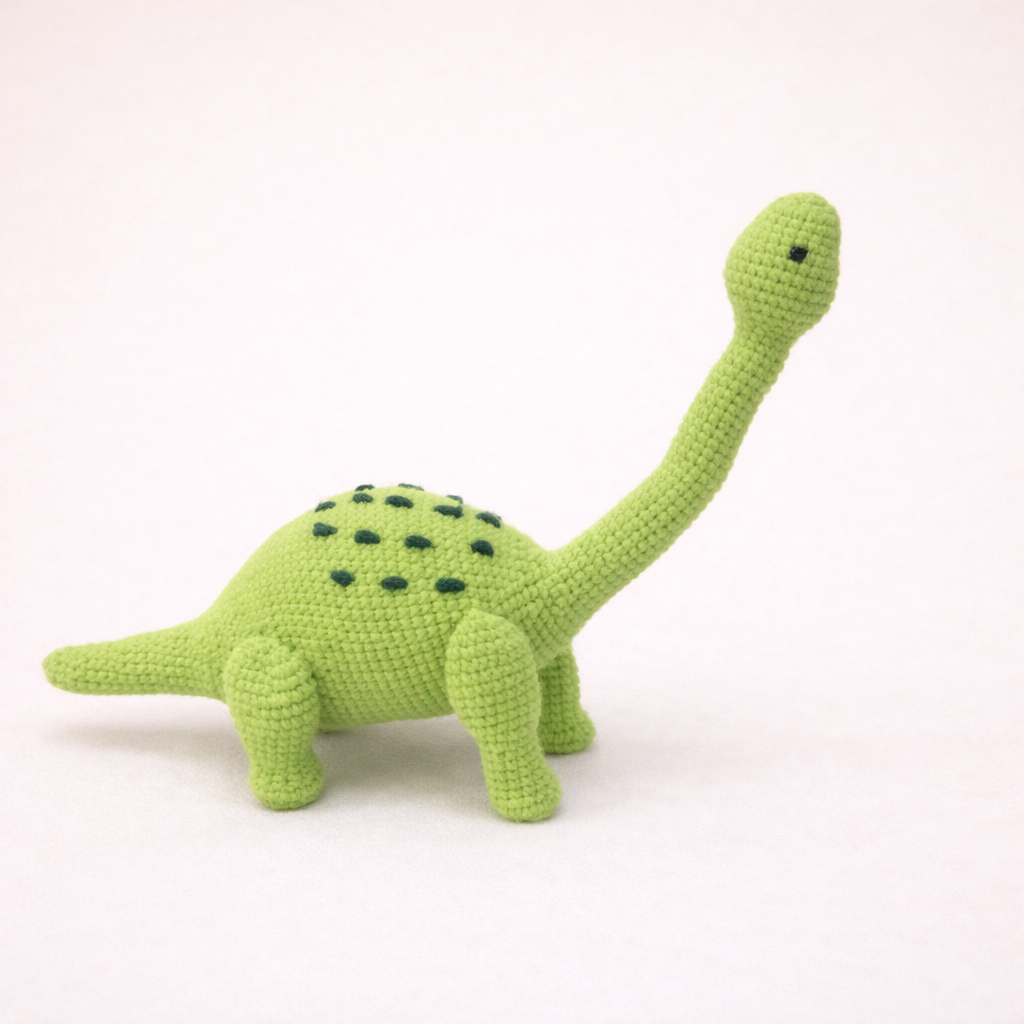 Doudou Crochet Dinosaure