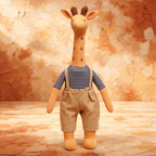 Doudou Girafe Jaune Adorable