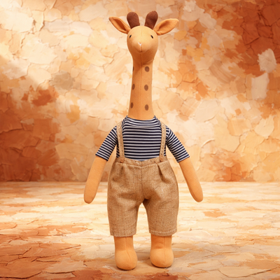 Doudou Girafe Jaune Adorable