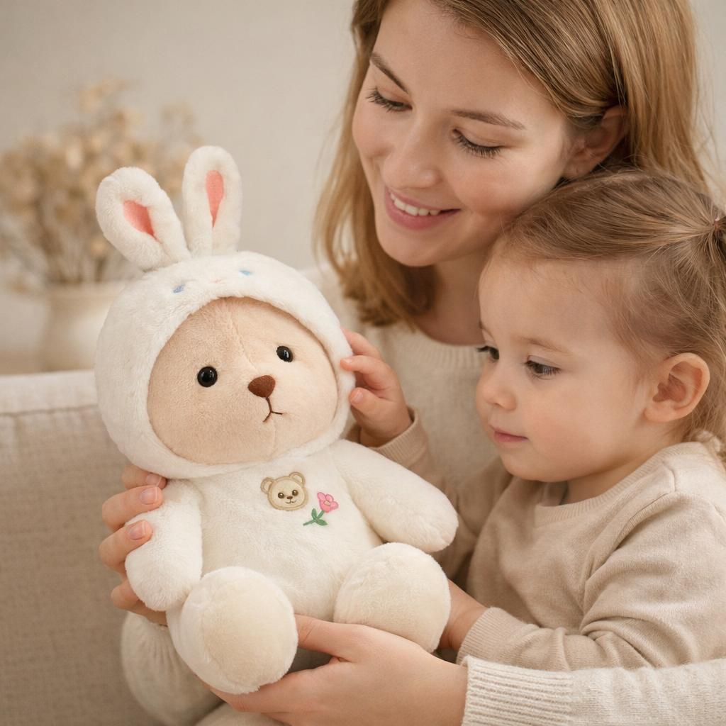 Doudou Ours Deguise Lapin - vue 2