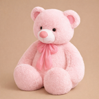 Grand Ours en Peluche Rose
