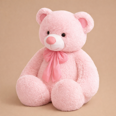 Grand Ours en Peluche Rose