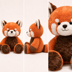 Grosse Peluche Panda Roux