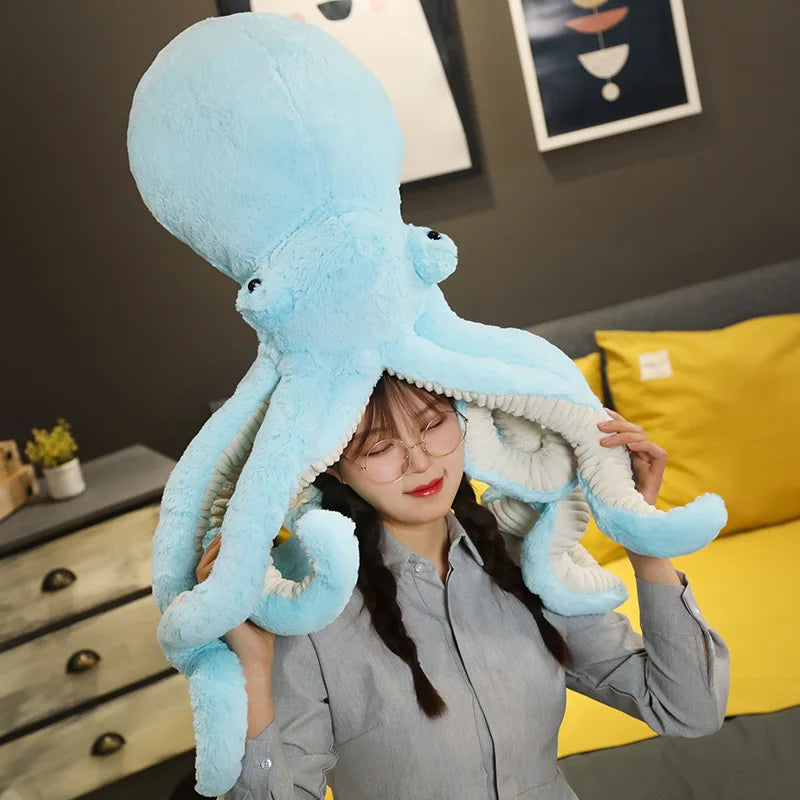 Pieuvre Peluche Bleu - vue 3