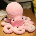 Pieuvre Rose Peluche - vue 3