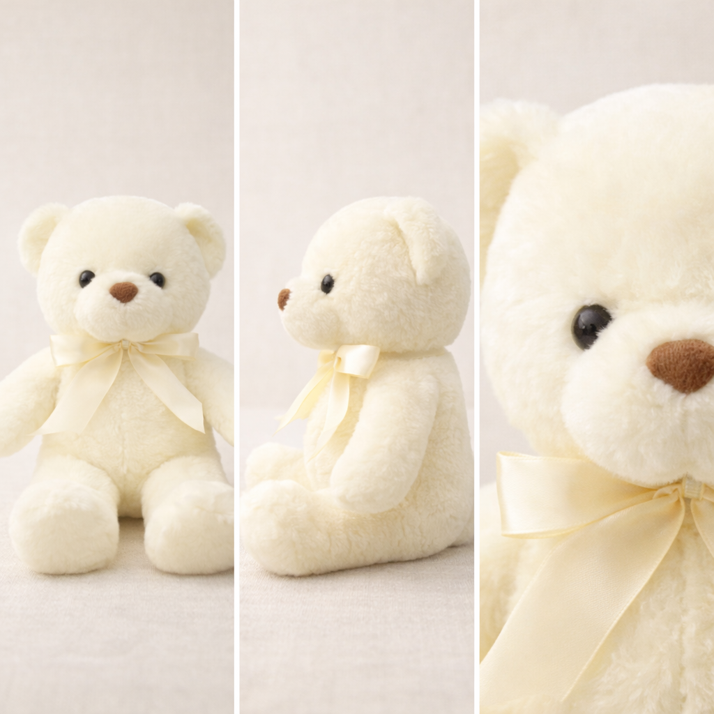 Ours Blanc en Peluche vue 5