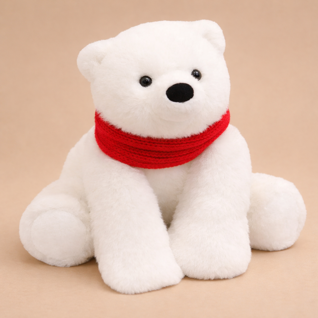 Ours Polaire en Peluche Blanc