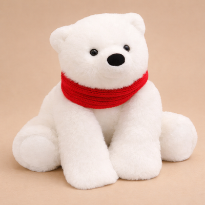 Ours Polaire en Peluche Blanc