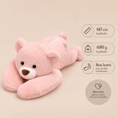 Ours en Peluche Lestée - Rose