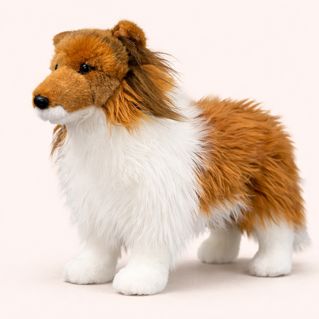 Peluche Chien Border Collie