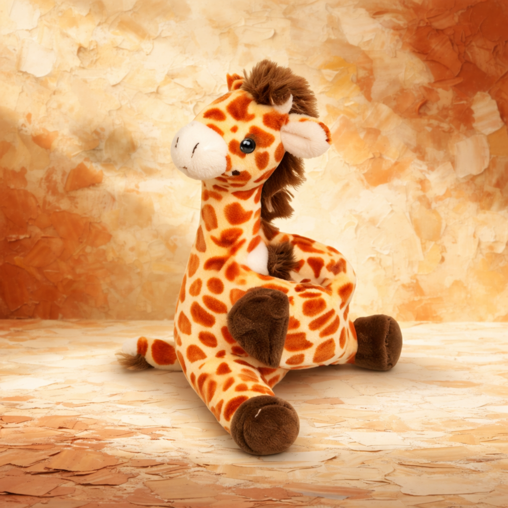 Peluche Girafe Bracelet Assise