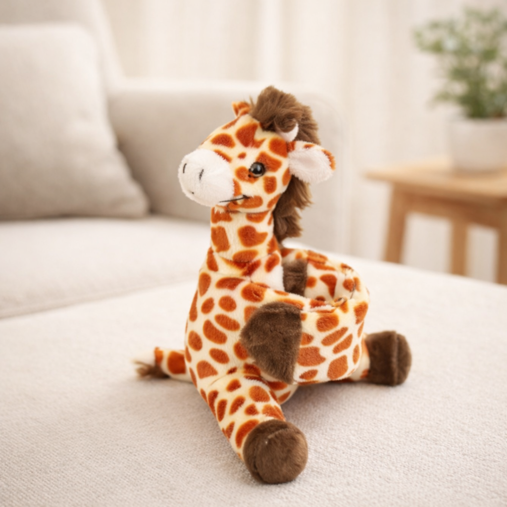 Peluche Girafe Bracelet Assise
