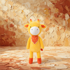 Peluche Girafe Jaune Bebe