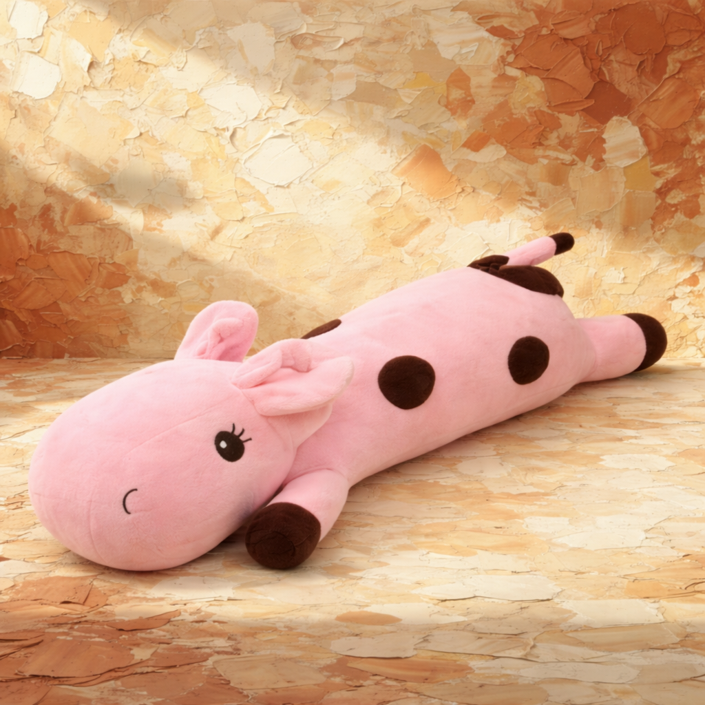 Peluche Girafe Rose