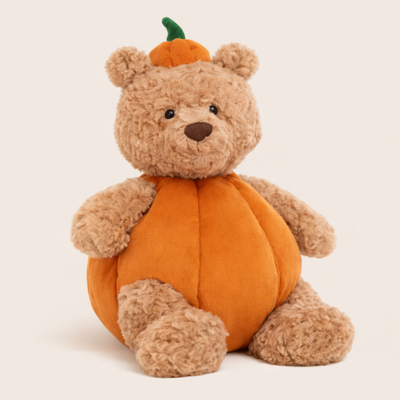 Peluche Ours Citrouille