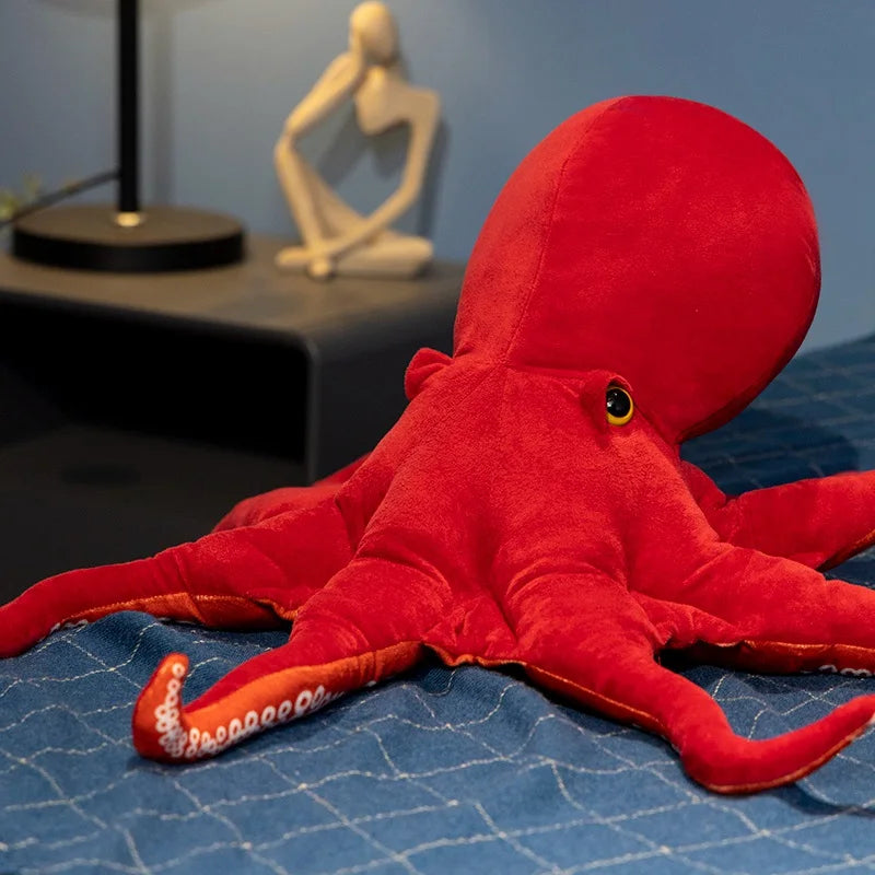 Peluche Pieuvre Rouge - vue 5
